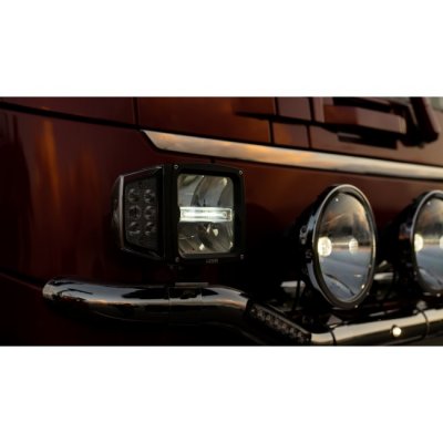 LEDSON LED plow light with full, dipped, position light &amp; turn signal | 80W | Glass with heating!