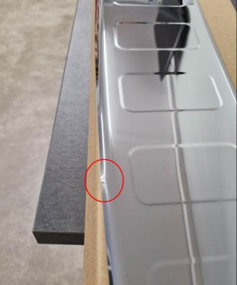 Rear bumper protection in stainless steel for wheelbase L1/L2 | Used parts sorting