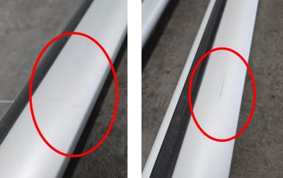 2 complete roof racks in Aluminum  | Used parts sorting
