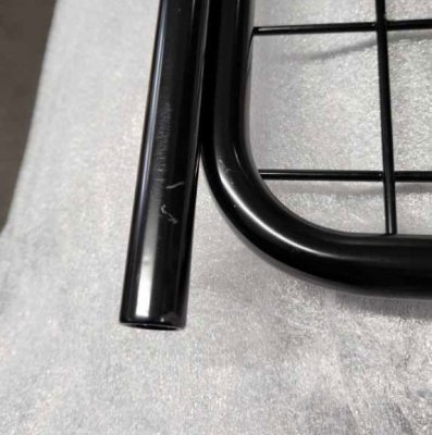 Scratches on the dog cage