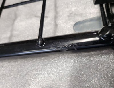 Scratches on the dog cage