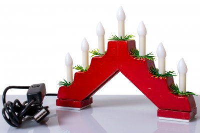 Advent candle holder LED with USB connector