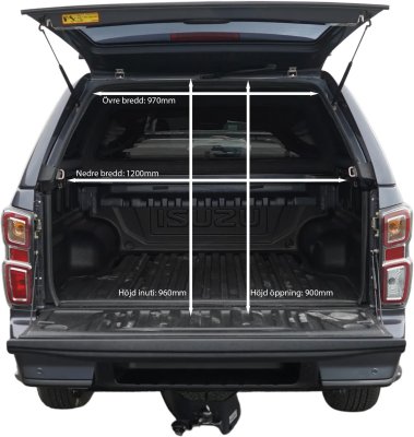 Truck Cap Alpha GX1 for Isuzu D-Max from 2021-