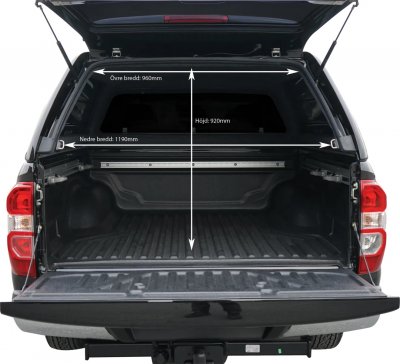 Hardtop canopy Alpha CMX Nissan Navara Double Cab 2016-2021