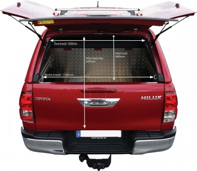 Truck Cap Alpha CMX for Toyota Hilux from 2016-2021
