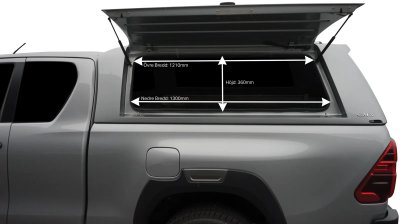 Hardtop canopy Alpha CMX for Toyota Hilux (X-Cab) from 2021-