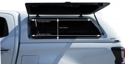Truck Cap Alpha GSX for Isuzu D-Max from 2021-