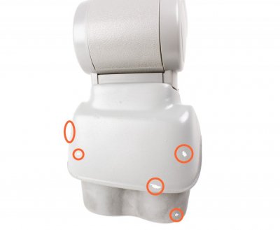 Grey imitation leather armrest for VW Caddy 2004- - 2-Sort