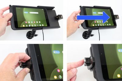 Holder for Samsung Galaxy Tab Active 5 - With key lock