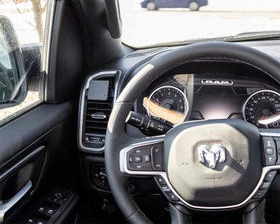 Cell Phone Holder for 2020 Dodge Ram 1500 and Later | For installation to the left of the steering wheel