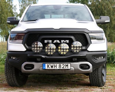 Auxiliary light bracket for 4 driving lights for Dodge RAM 1500 Rebel from 2019-2024 | Qpax