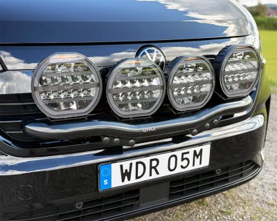 Auxiliary light bracket for 4 lights for Volkswagen Transporter T7 from 2024- | Qpax