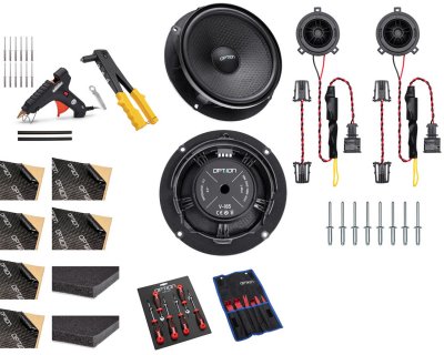 Front Speaker Kit – Includes Sound Deadening & Tools for the Volkswagen Transporter T6.1 (2019–2024)