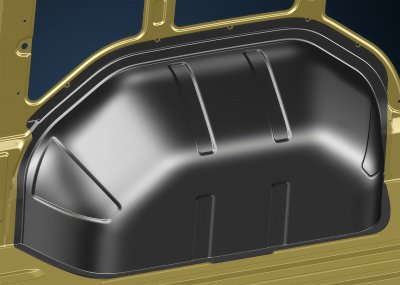 Wheel Arch Protectors for Renault Master from 2024- | Molded Cargo Area Protection