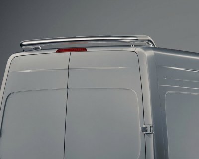 Rear Roof Rack for Mercedes-Benz Sprinter (2018–) - Stainless Steel Light Bar (70 mm) | Polished
