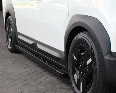Black side steps for Kia PV5 Passenger from 2025-