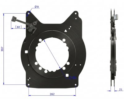 Swivel seat base for Iveco Daily (2022 and later) | Standard Passenger Seat - LHD