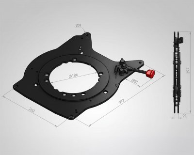 Swivel seat base for the Iveco Daily (2022–) | Standard Driver's Seat - LHD (Electric parking brake)