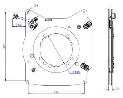 Swivel seat base for Iveco Daily (2022 and later) | Suspended Passenger Seat - LHD