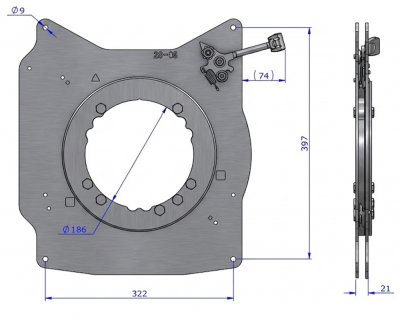 Swivel seat base for Iveco Daily (2022 and later) | Suspended Driver's Seat - LHD (Electric parking brake)