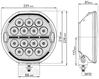 Auxiliary Light Herox9+ (PowerTouch) | Ledson 9 Driving Light