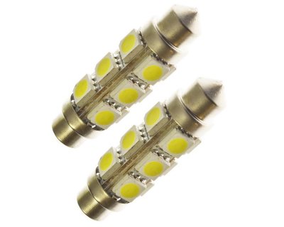 42mm/C10W, 12 SMD, Xenon White, Pinpack