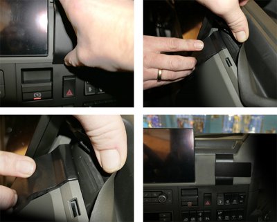 Mobile phone holder Volvo FM from 2020- | For mounting to the right of the center screen