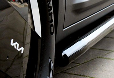 Side bars for Kia PV5 Cargo from 2025- | Black powder coated