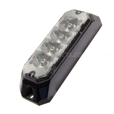 Flashing light with 4/6 flash heads in Orange | 9-36V | ECE R65