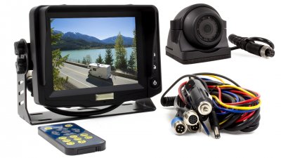 Rear view camera system 5-inch with rotatable ball camera