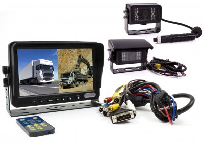 Rear view camera system split screen 9 inch