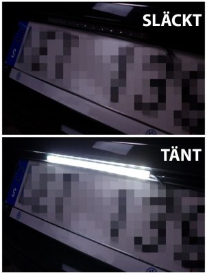 Tail light for license plate 12xDiode 12 V