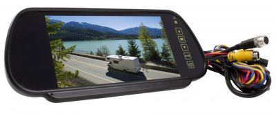 Rearview camera system 7 rearview mirror monitor incl. one standard camera