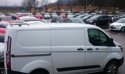 Stainless Steel Rear Roof Rack for Ford Transit Custom 2013-