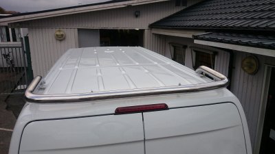 Stainless steel rear roof bar for Mercedes-Benz Sprinter H2 2006-