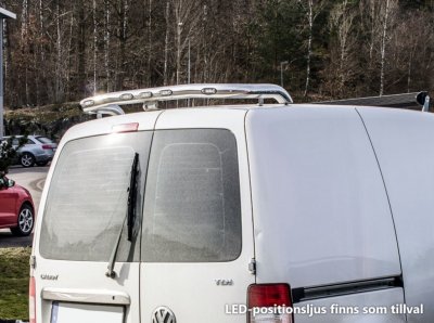 Stainless steel rear roof bar for Volkswagen Caddy from 2004-2010