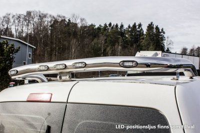 Stainless steel rear roof bar for Volkswagen Caddy from 2010-2015