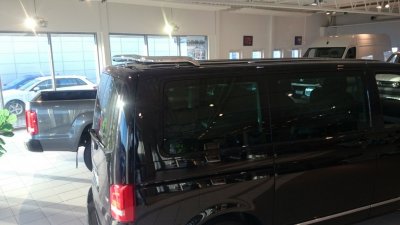 Stainless steel rear roof bar for VW Transporter T5 2003- &amp; 2010-2015