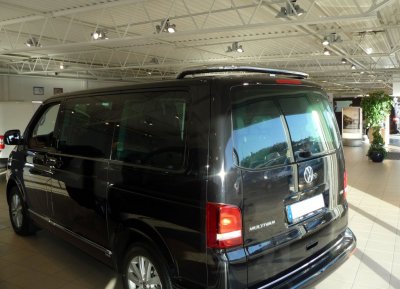 Stainless steel rear roof bar for VW Transporter T5 2003- &amp; 2010-2015