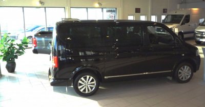 Stainless steel rear roof bar for VW Transporter T5 2003- &amp; 2010-2015