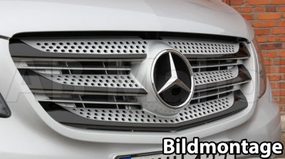 Stainless Steel Grill (Gun Metal Black) for MB Vito 2014-