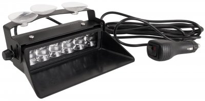 Mega-Flash FX Dash Mount - Blue/Red stop light for windshield placement