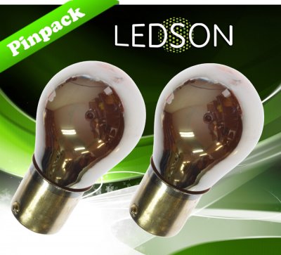 Turn signal light Yellow/Silver PY21W BAU15s