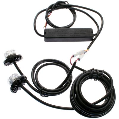 Flash light "Hide-away" 4x2 diodes 12-24V