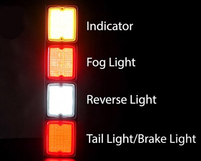 Breeze X2 Retro Multifunctional LED Rear Lamp 10-48V