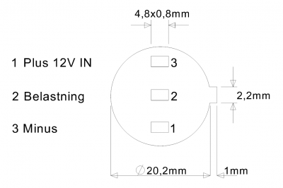 Switch/pushbutton/button 12V | ICAO