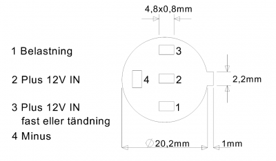 Wiring diagram for illuminated symbol in push button