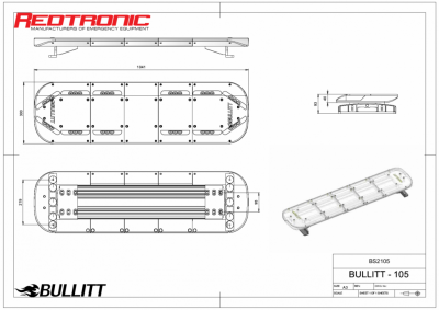 Mega-Flash Bullitt Plus - Fully equipped blue light ramp 11-30V