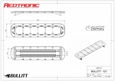 Mega-Flash Bullitt Plus - Fully equipped blue light ramp 11-30V