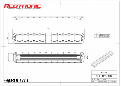Mega-Flash Bullitt Plus - Fully equipped blue light ramp 11-30V